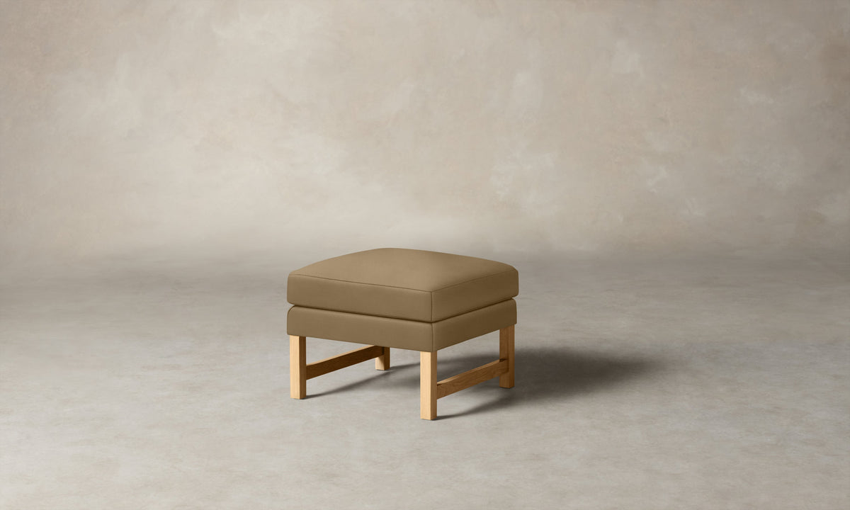 The Kaye Ottoman - Costa Leather Portobello