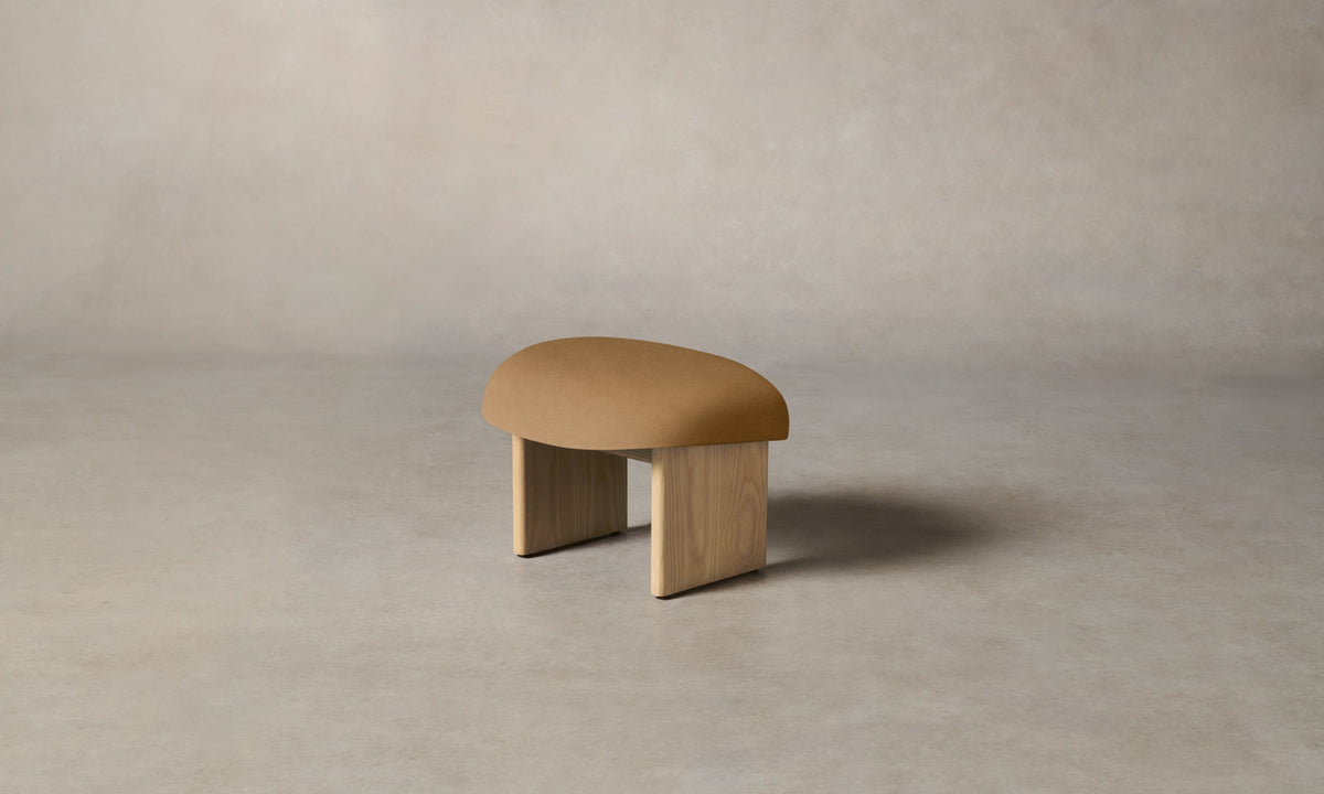The Kenmare Ottoman - Costa Leather Nutmeg