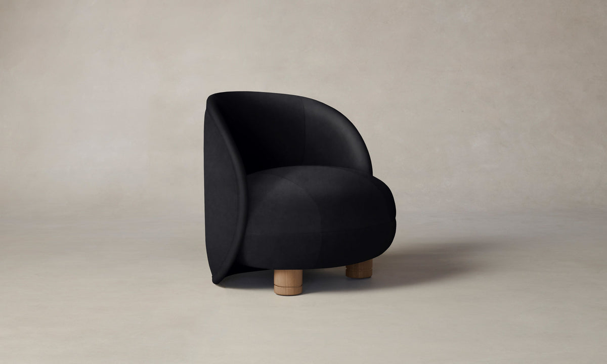 The Laight Chair - Costa Leather Jet