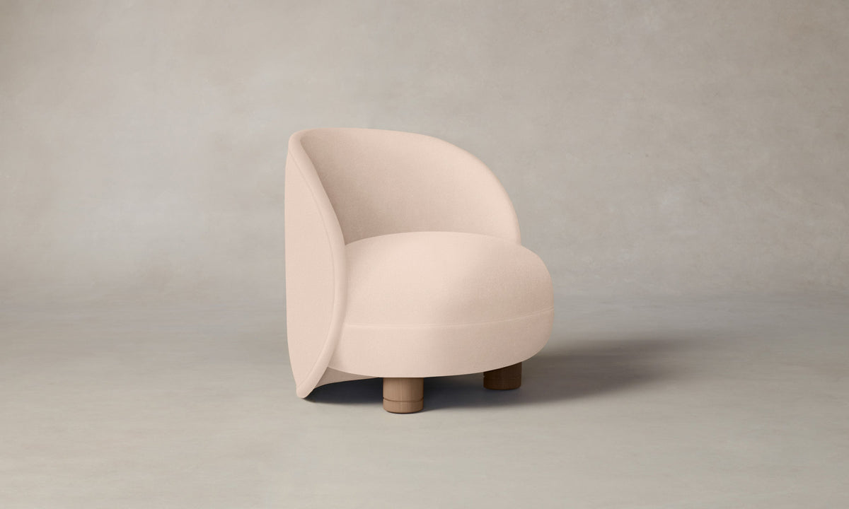 The Laight Chair - Marled Alpaca Velvet Rosette