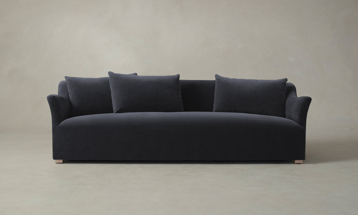 The Lenox Sofa - Marled Alpaca Velvet Nightfall