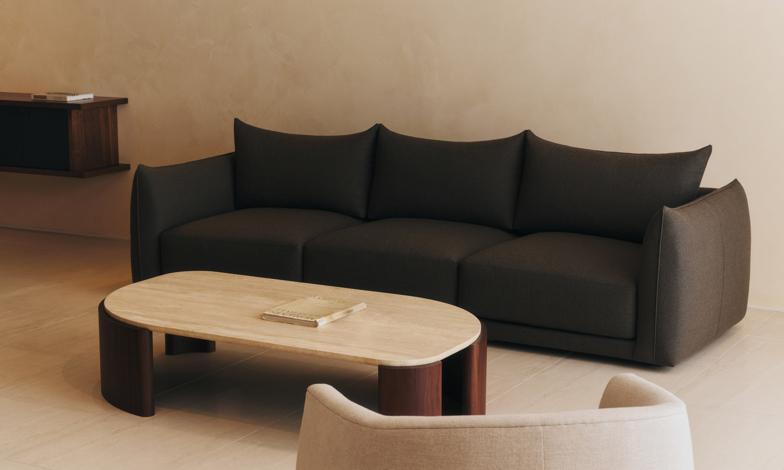 The Jones Modular Sofa - Pebbled Leather Truffle – Maiden Home