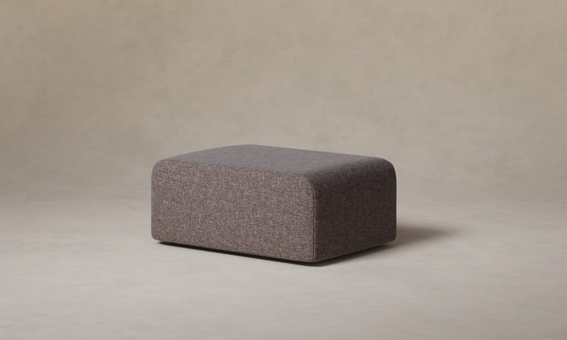 The Marcello Ottoman - Heritage Belgian Linen Carob