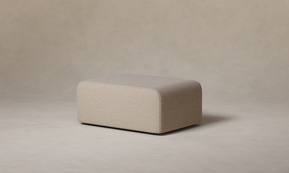 The Marcello Ottoman - Heritage Belgian Linen Husk