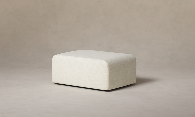 The Marcello Ottoman - Heritage Belgian Linen Summit