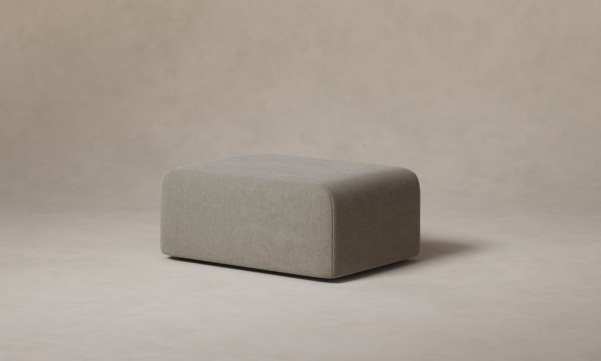 The Marcello Ottoman - Mohair Fog