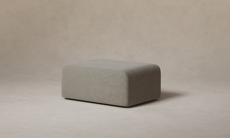 The Marcello Ottoman - Mohair Fog