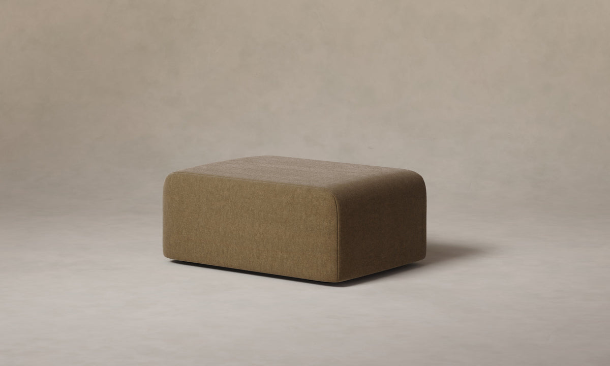 The Marcello Ottoman - Mohair Mink