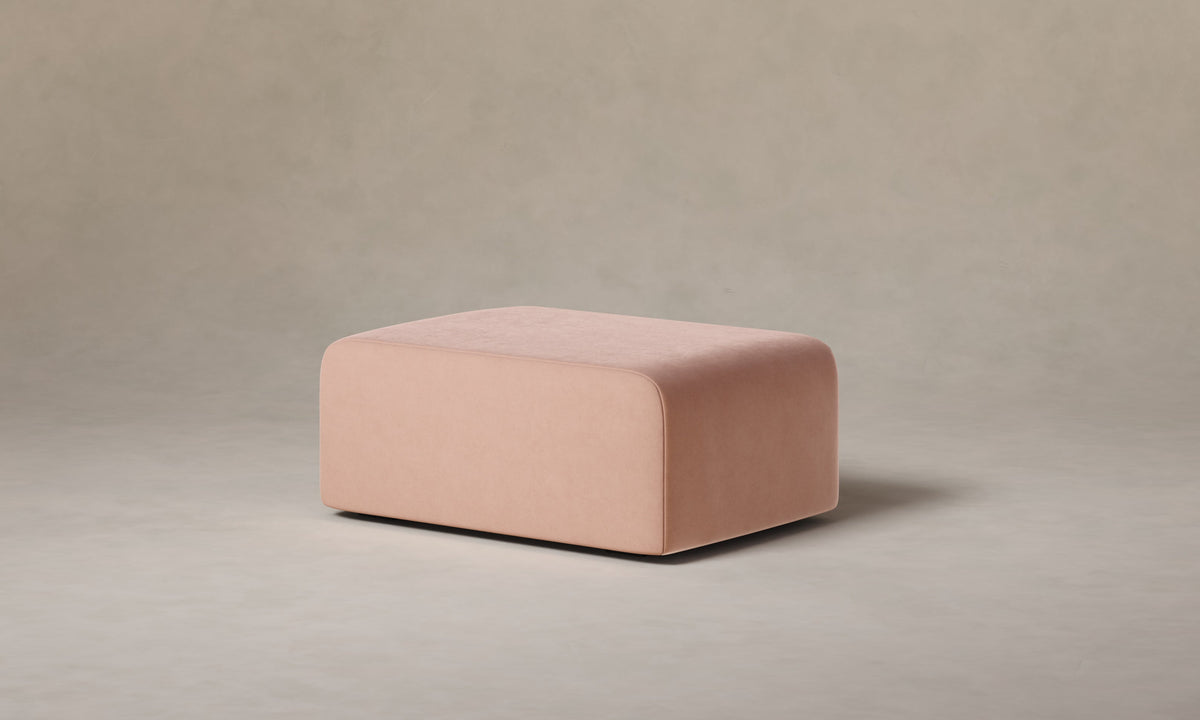 The Marcello Ottoman - Performance Velvet Blossom