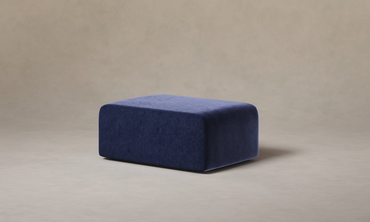 The Marcello Ottoman - Performance Velvet Midnight