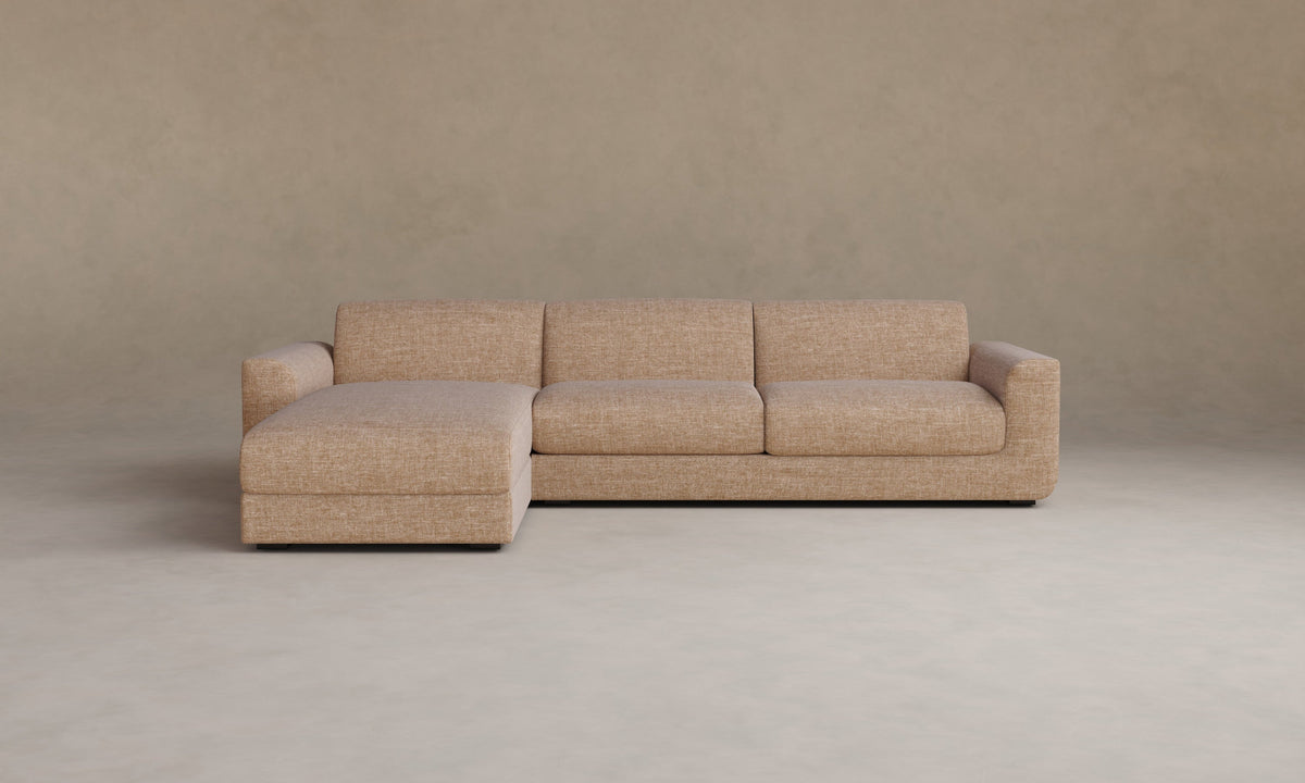 The Marcello Sectional - Heritage Belgian Linen Chai