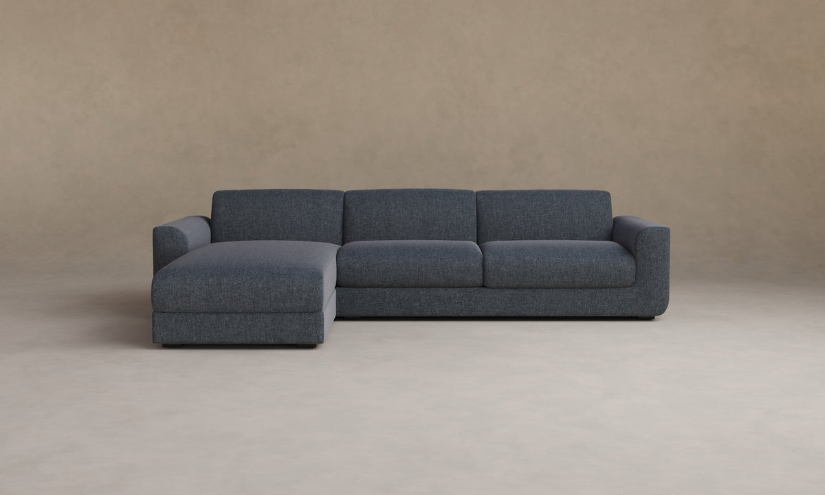 The Marcello Sectional - Heritage Belgian Linen Lake