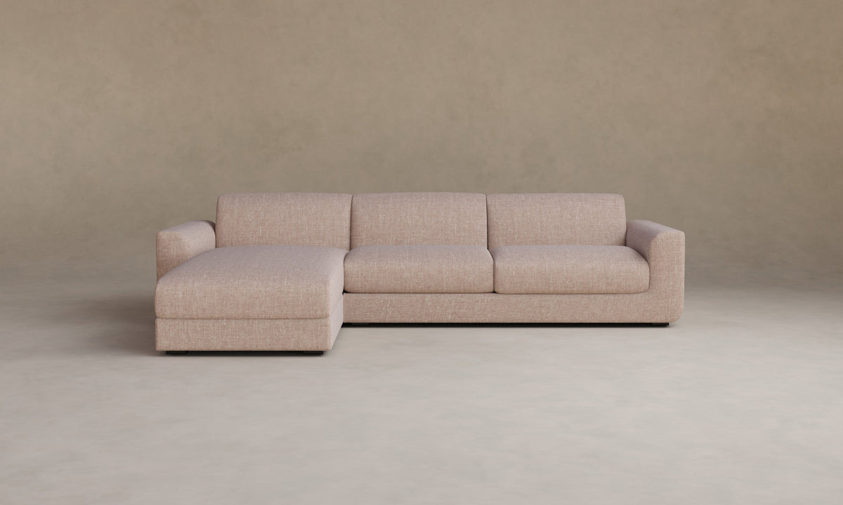 The Marcello Sectional - Heritage Belgian Linen Petal