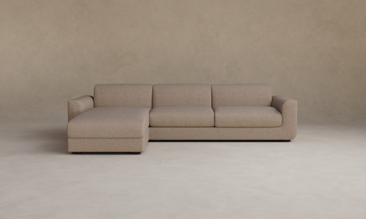The Marcello Sectional - Italian Brushed Wool Fox