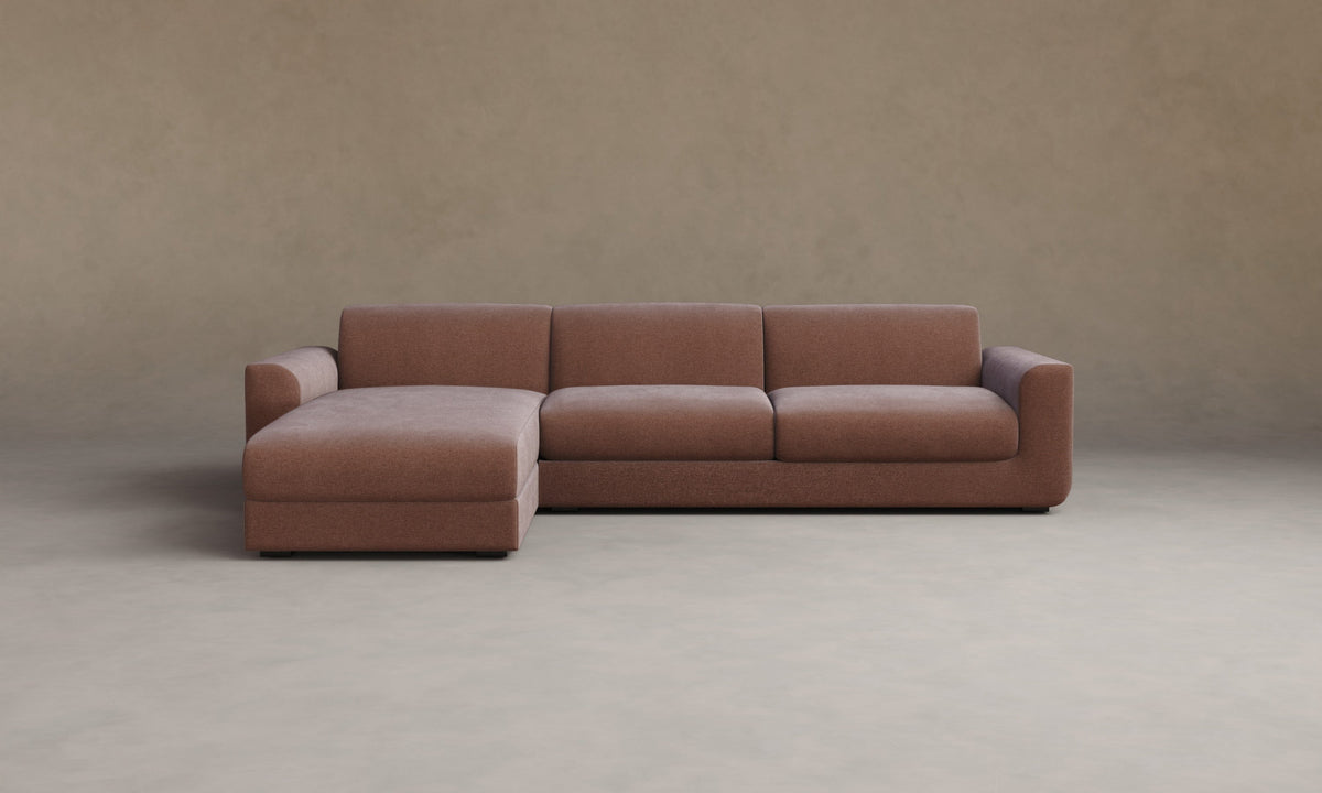 The Marcello Sectional - Mohair Peony