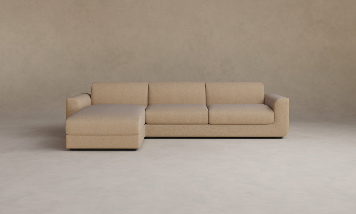 The Marcello Sectional - Performance Linen Weave Prairie