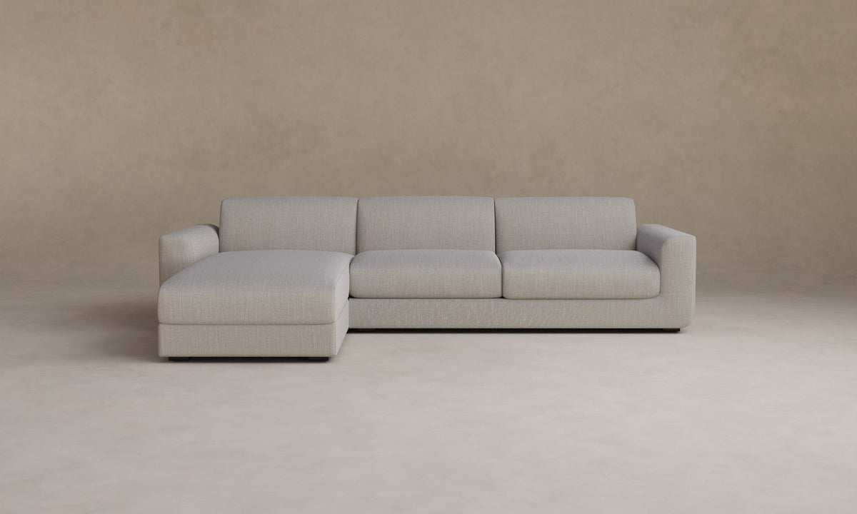 The Marcello Sectional - Performance Woven Chenille Steel