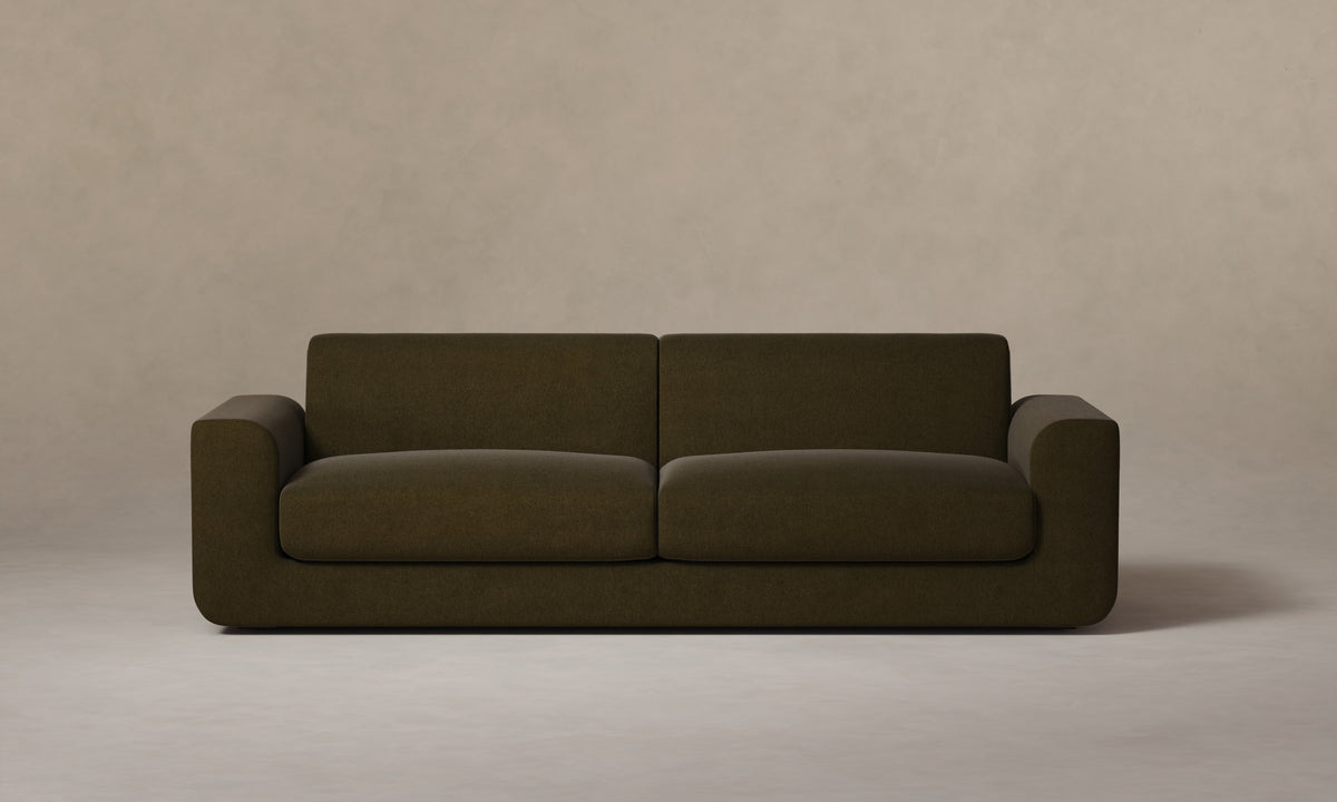 The Marcello Sofa - Marled Alpaca Velvet Marsh