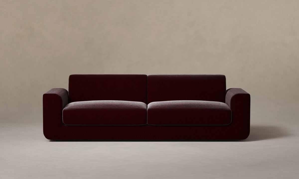 The Marcello Sofa - Mohair Crimson