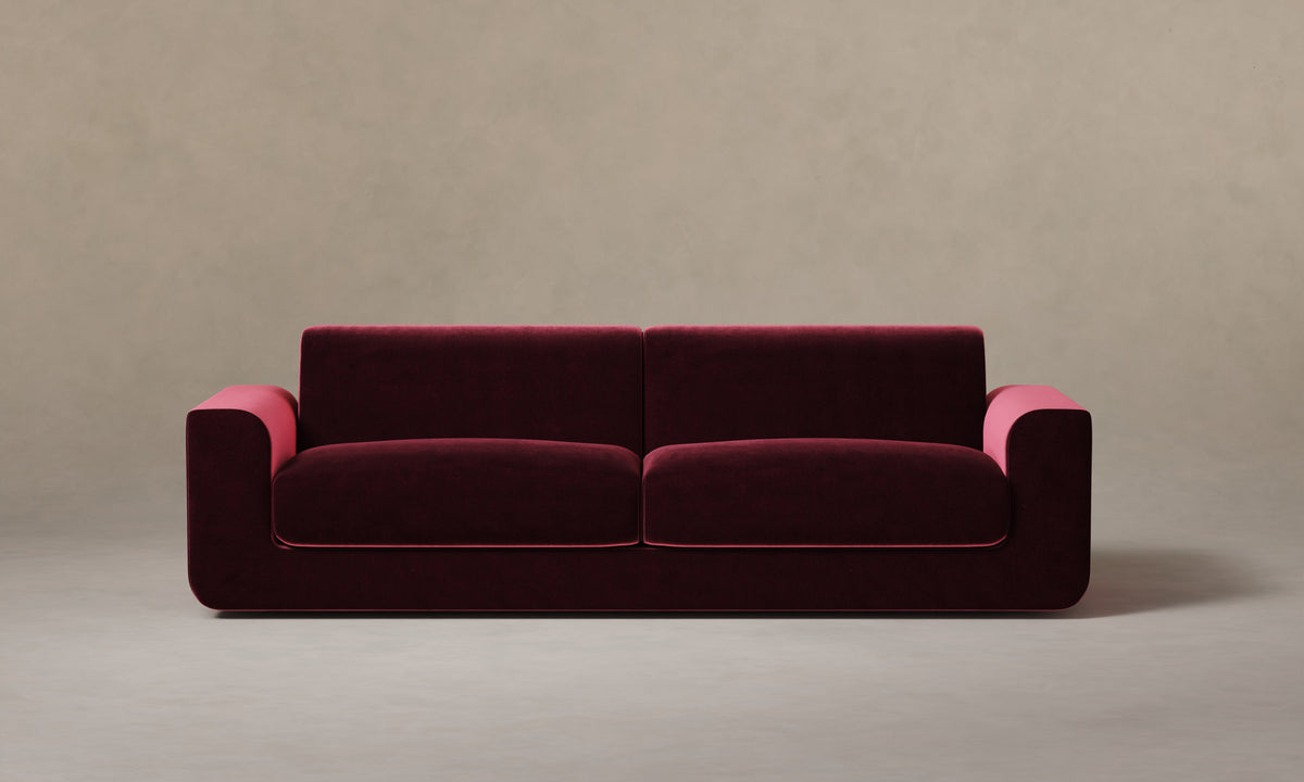 The Marcello Sofa - Performance Velvet Cabernet