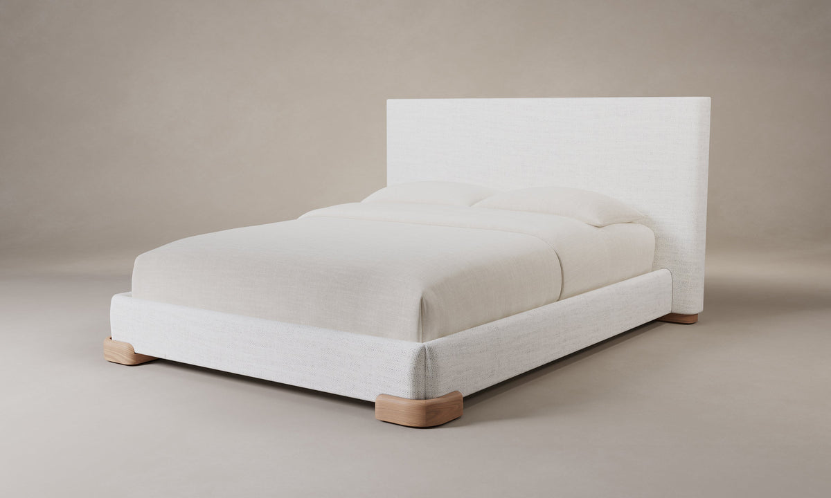 The Maxime Bed - Heritage Belgian Linen Egret