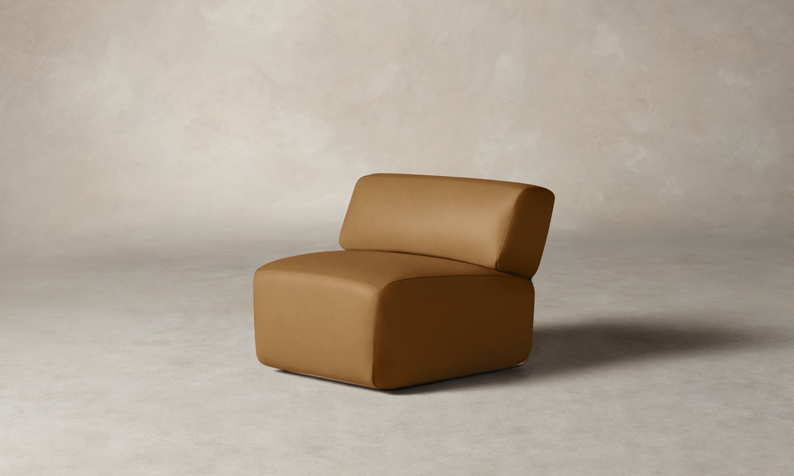 The Miles Modular Chair - Costa Leather Nutmeg – Maiden Home