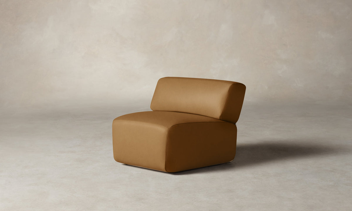 The Miles Modular Chair - Costa Leather Nutmeg