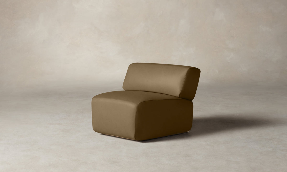 The Miles Modular Chair - Costa Leather Portobello