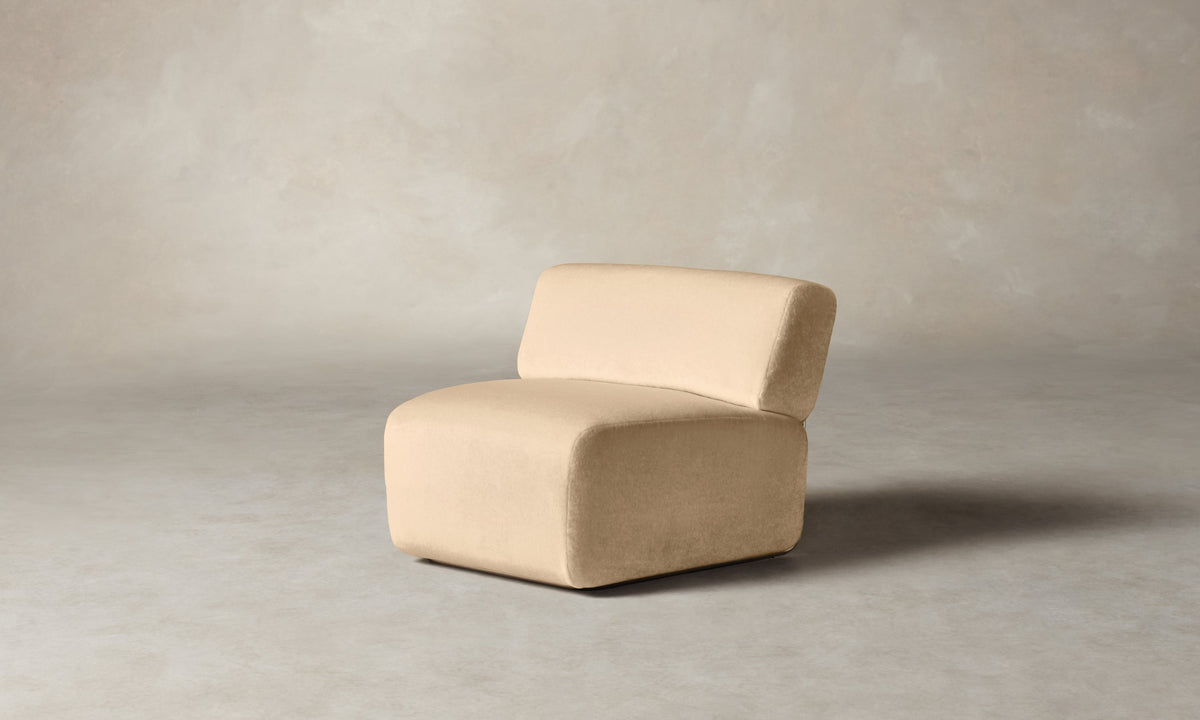 The Miles Modular Chair - Deep Pile Mohair Doe