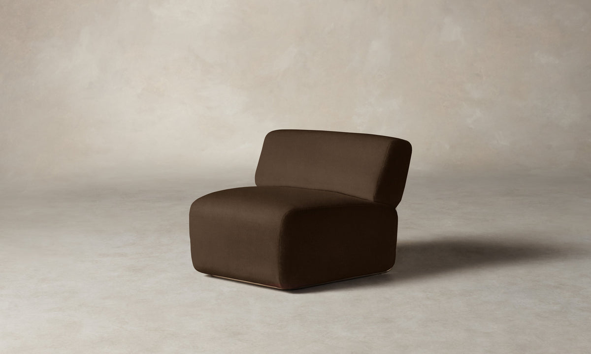The Miles Modular Chair - Performance Velvet Bark