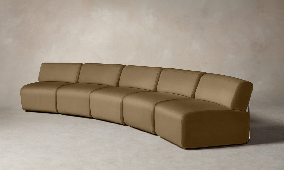 The Miles Modular Sectional - Costa Leather Portobello