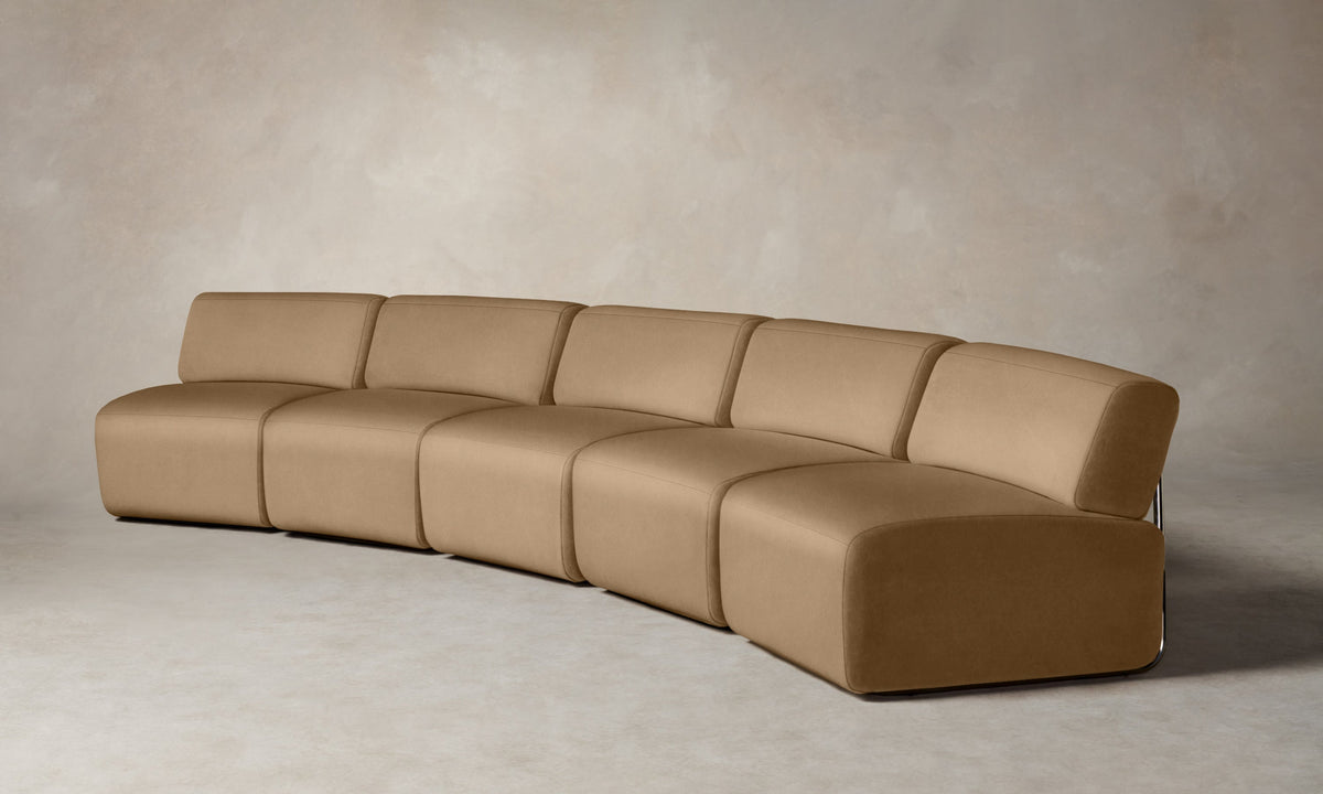 The Miles Modular Sectional - Costa Leather Ridge