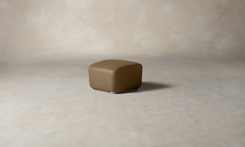 The Miles Ottoman - Costa Leather Portobello