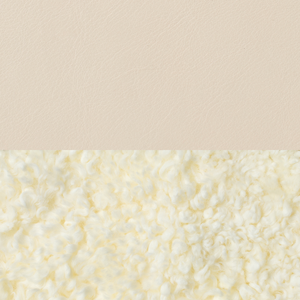 Costa Leather Sesame Seat Shearling Ivory Bolster