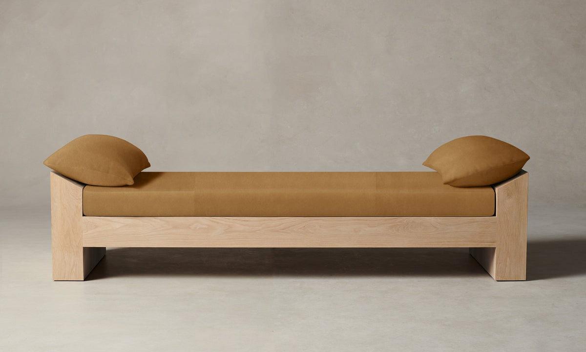 The Montauk Daybed - Costa Leather Nutmeg