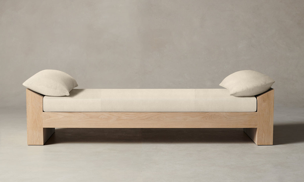 The Montauk Daybed - Costa Leather Sesame