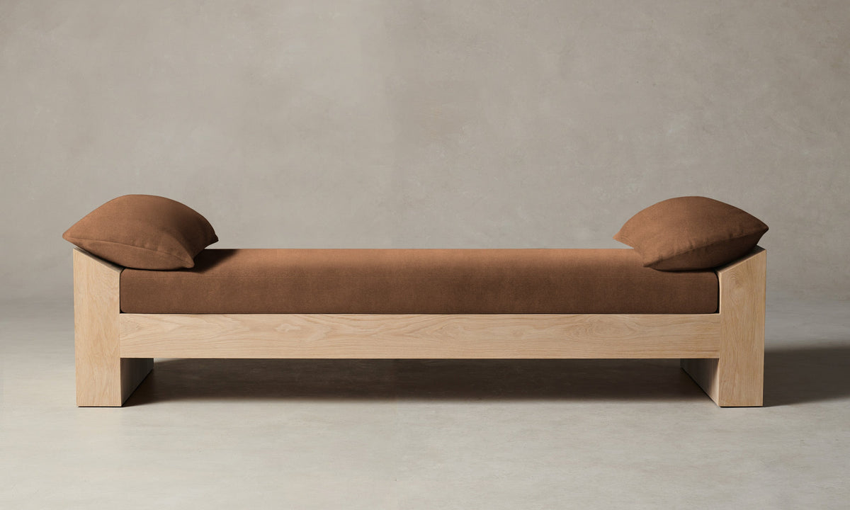 The Montauk Daybed - Marled Alpaca Velvet Whiskey