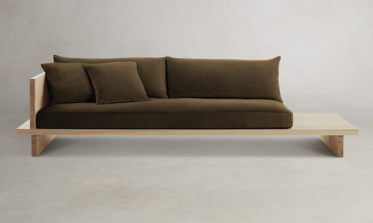 The Muir Sofa - Marled Alpaca Velvet Marsh