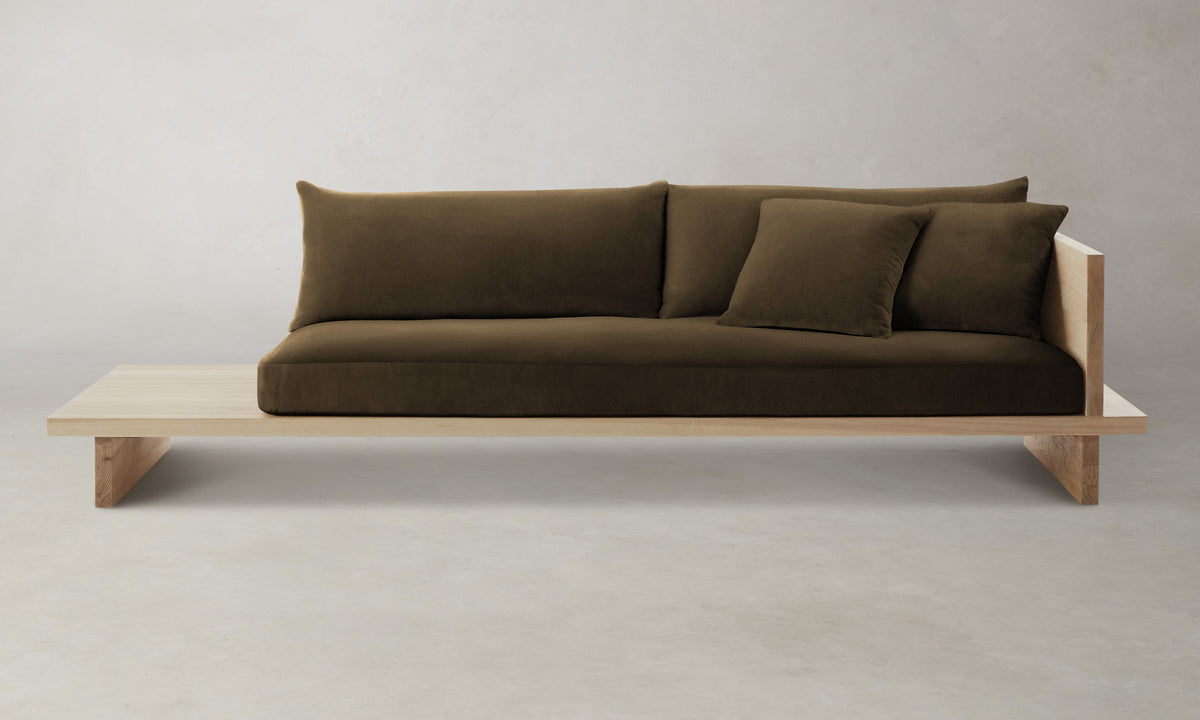 The Muir Sofa - Marled Alpaca Velvet Marsh