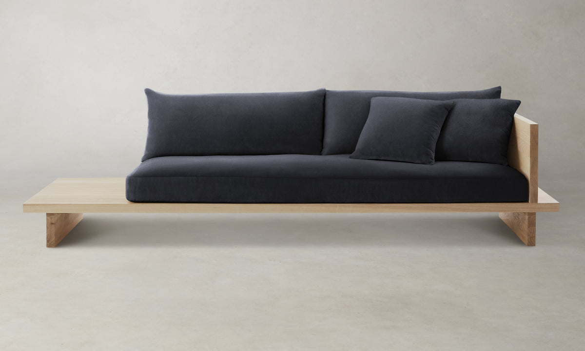 The Muir Sofa - Marled Alpaca Velvet Nightfall