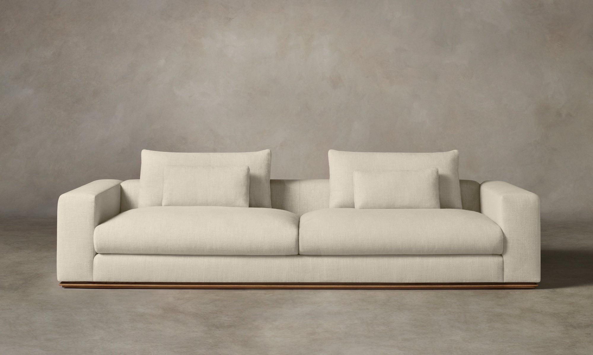 The Nicola Sofa - Heritage Belgian Linen Alder