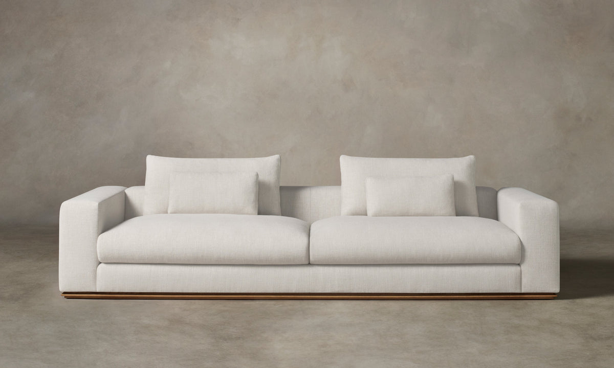 The Nicola Sofa - Heritage Belgian Linen Egret