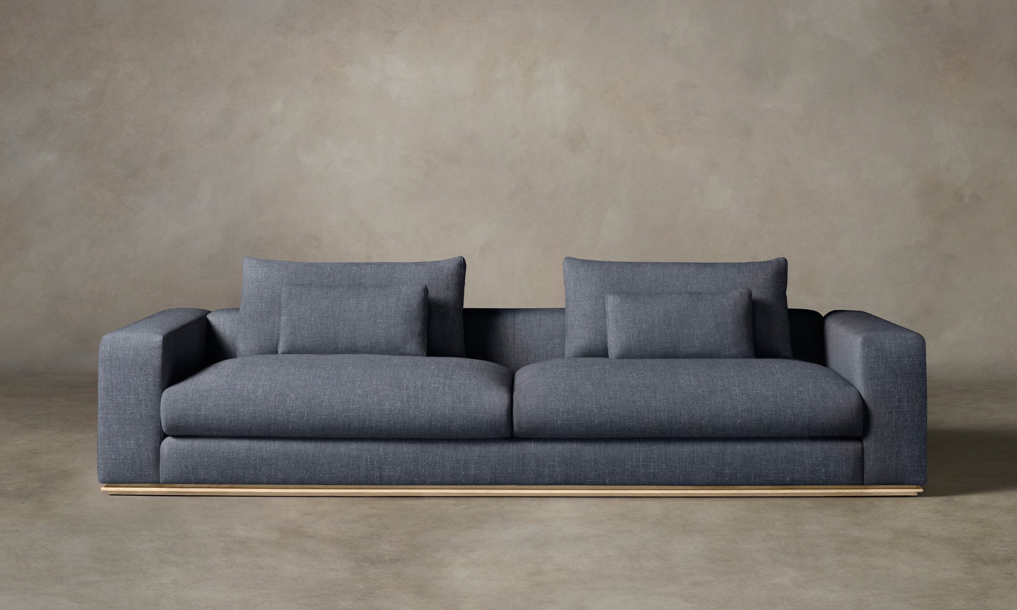 The Nicola Sofa - Heritage Belgian Linen Lake