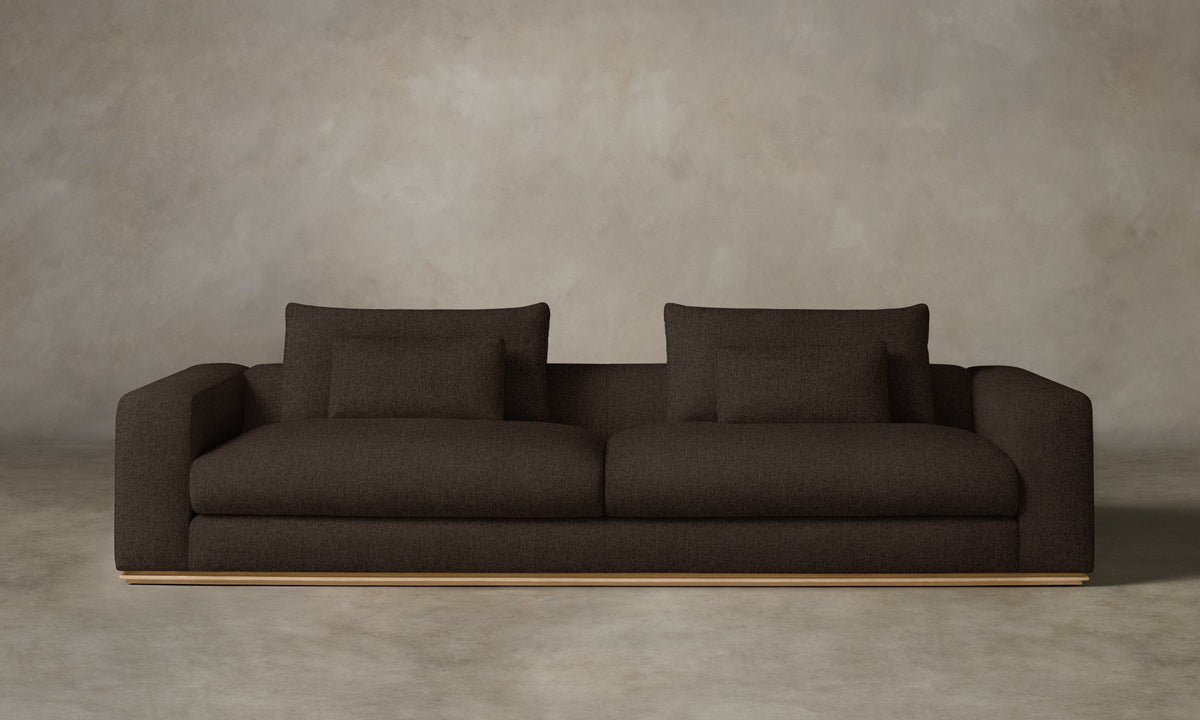 The Nicola Sofa - Italian Brushed Wool Cocoa
