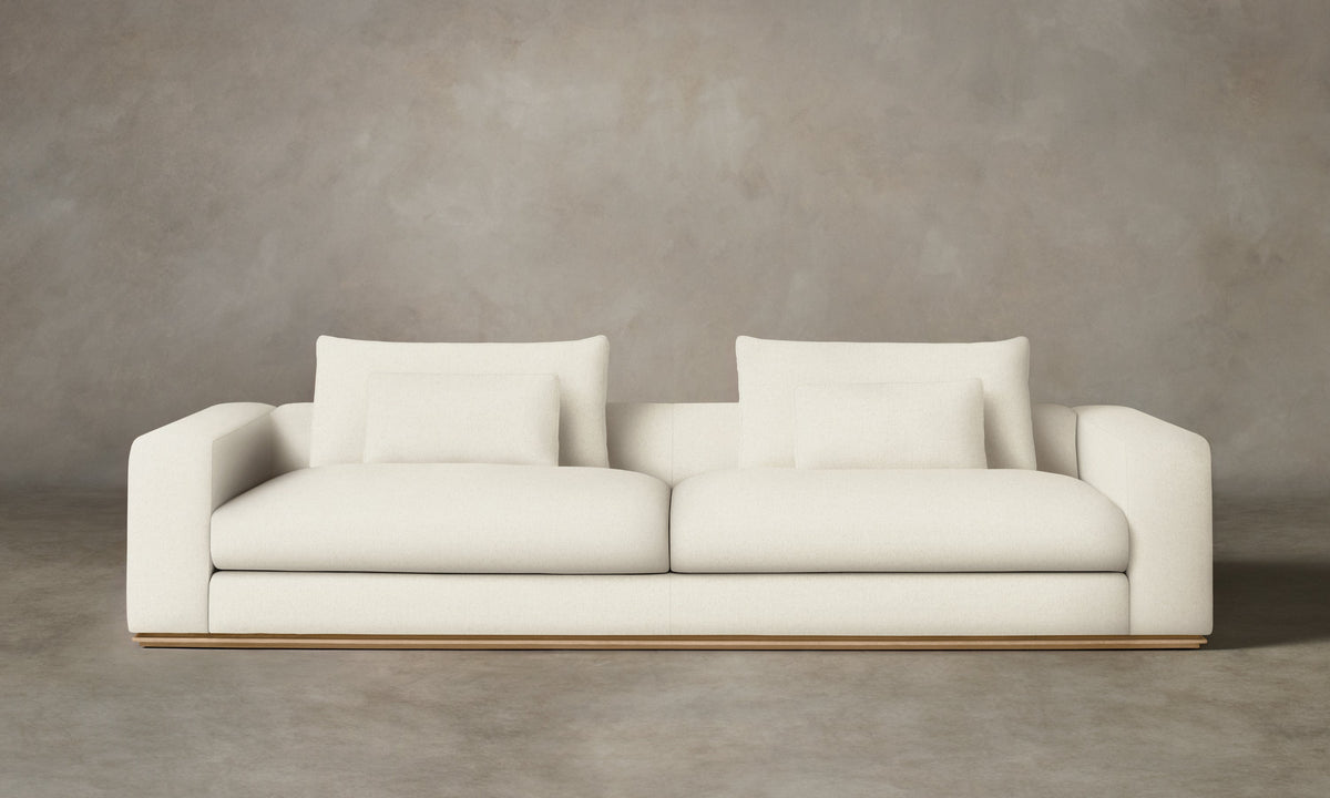 The Nicola Sofa - Italian Brushed Wool Vanilla