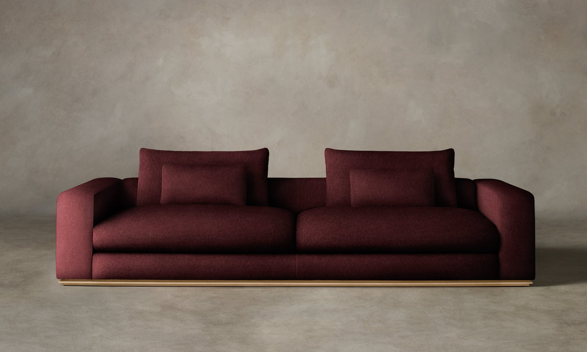 The Nicola Sofa - Mohair Crimson