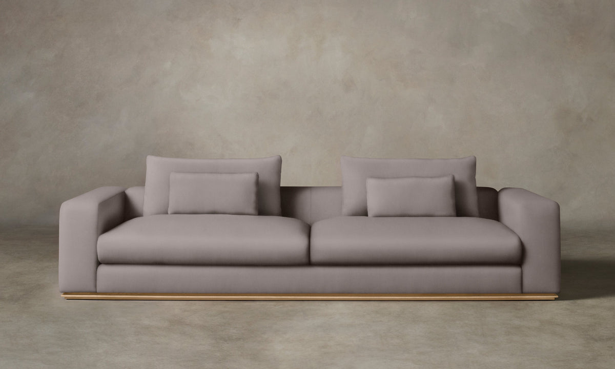 The Nicola Sofa - Nubuck Leather Asphalt