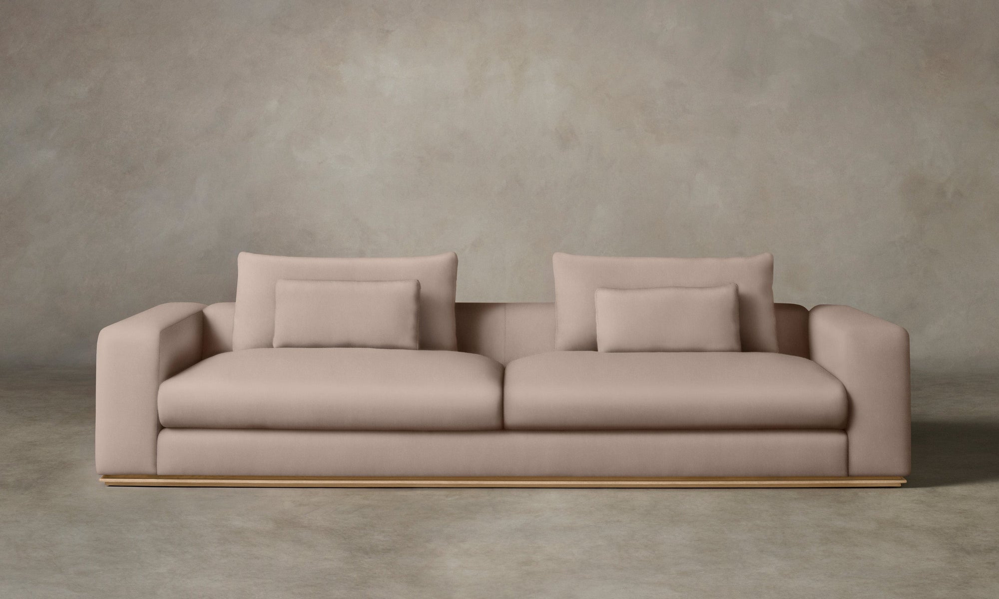 The Nicola Sofa - Nubuck Leather Fawn