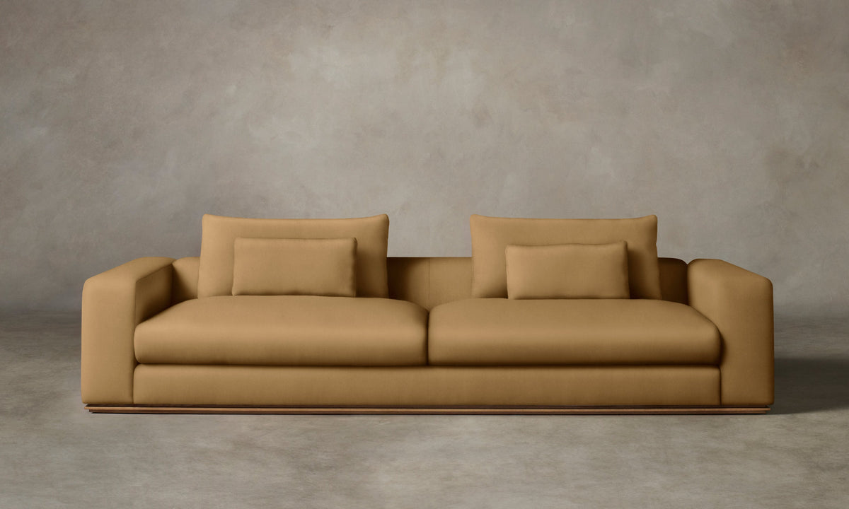 The Nicola Sofa - Nubuck Leather Rye