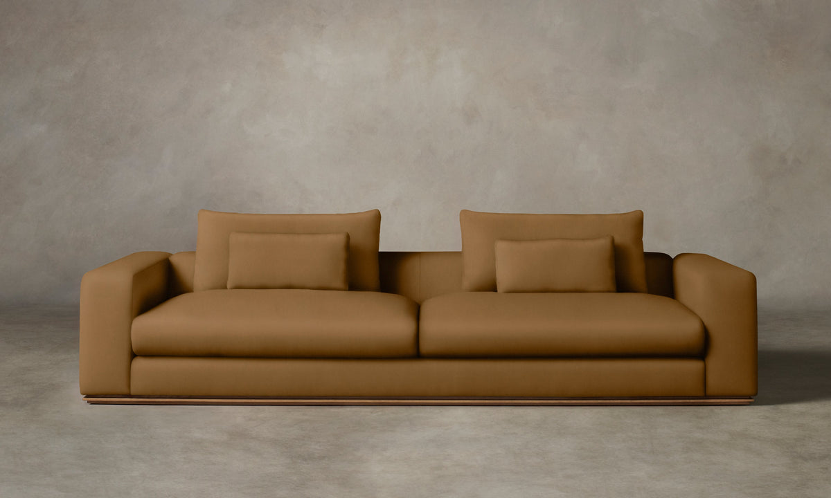 The Nicola Sofa - Nubuck Leather Saddle